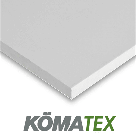 Komatex® Expanded PVC Sheet — 48" x 96" / Dark Gray / 6mm