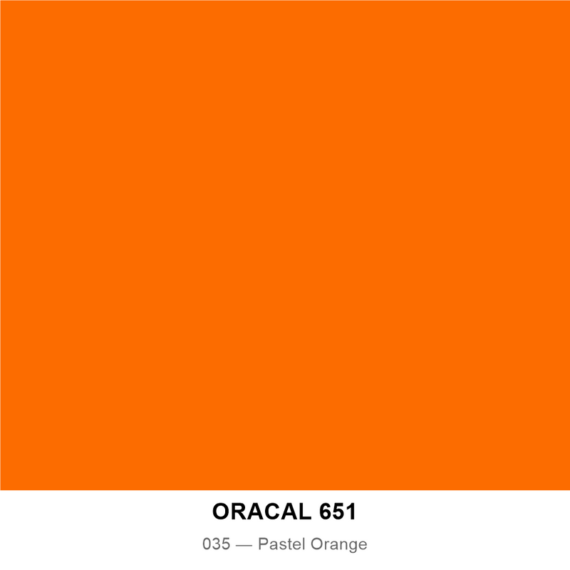 ORACAL® 651 Gloss Intermediate Cut Vinyl — 035 — Pastel Orange / 24" x 50 Yards