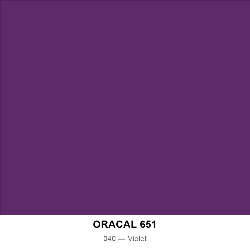 ORACAL® 651 Gloss Intermediate Cut Vinyl — 040 — Violet / 24" x 50 Yards