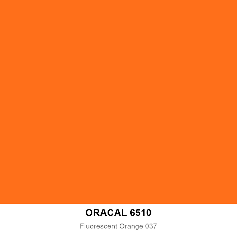 ORACAL® 6510 Fluorescent Cast Vinyl — Orange Flouresent / 48" / 50 yds