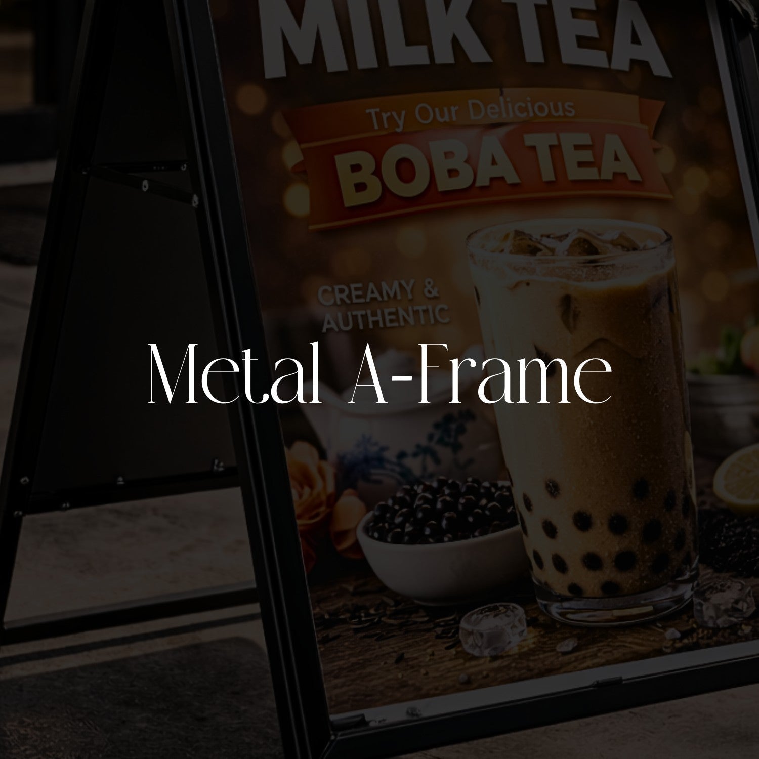 Metal A-Frame - SFPlasticSignSupply
