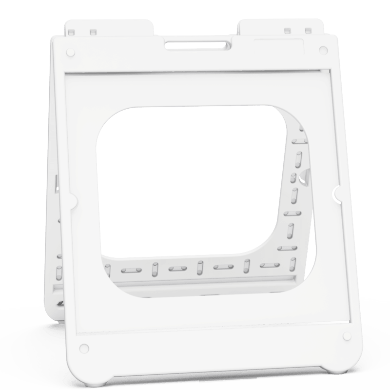 Plasticade Simpo Square A-Frame 24 x 24 White