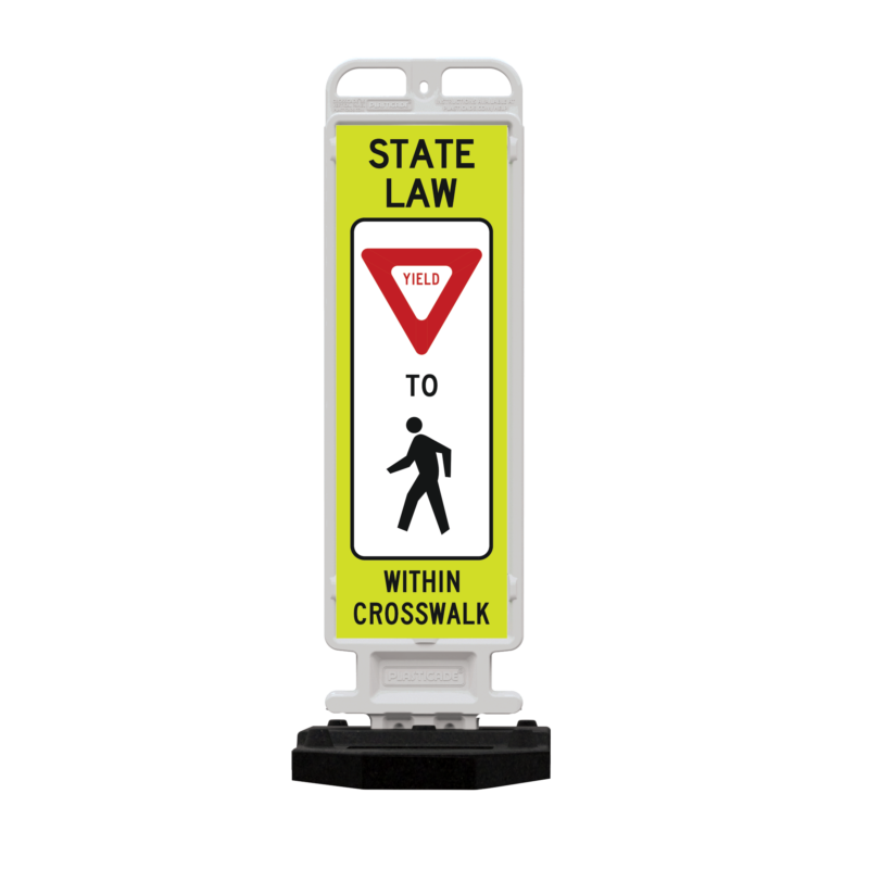 Crosscade Crosswalk Sign Holder — 36" x 12" (28 lb Base)