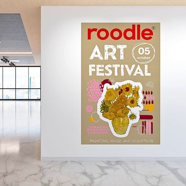 MacTac® Roodle Scored ROS528 5.5-mil Matte White Removable Wall Vinyl