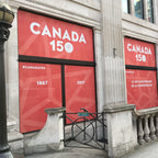 Contra Vision® Campaign White on Black Perforated Window Film