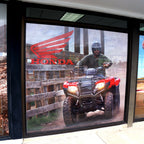 Contra Vision® Campaign White on Black Perforated Window Film