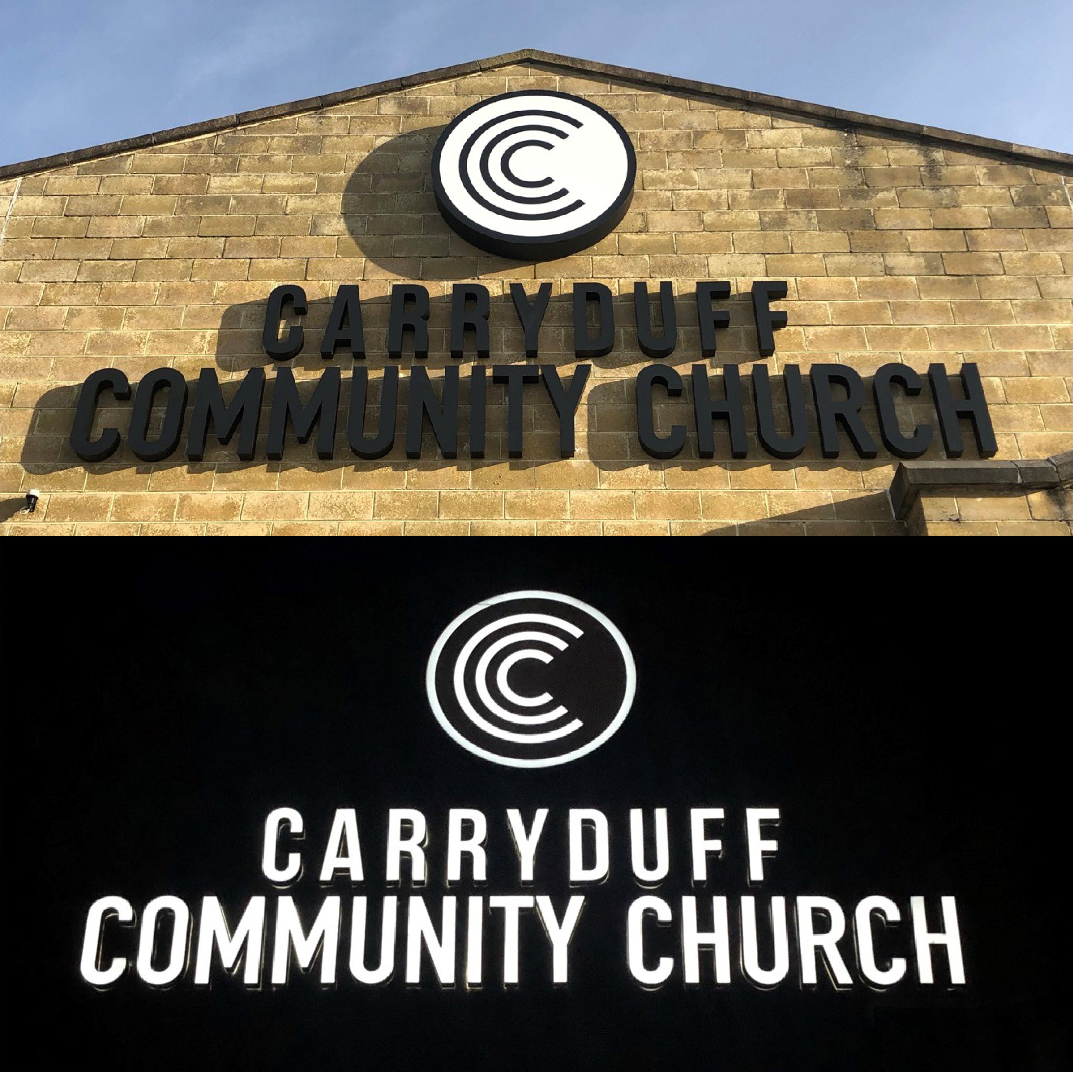 Contra Vision® Black Perforated Dual Color Signage Film