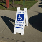 Minicade A-Frame Sign Holder — 12" x 24" White