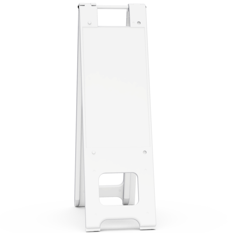 Narrowcade® A-Frame Sign Holder — 12" x 24" White