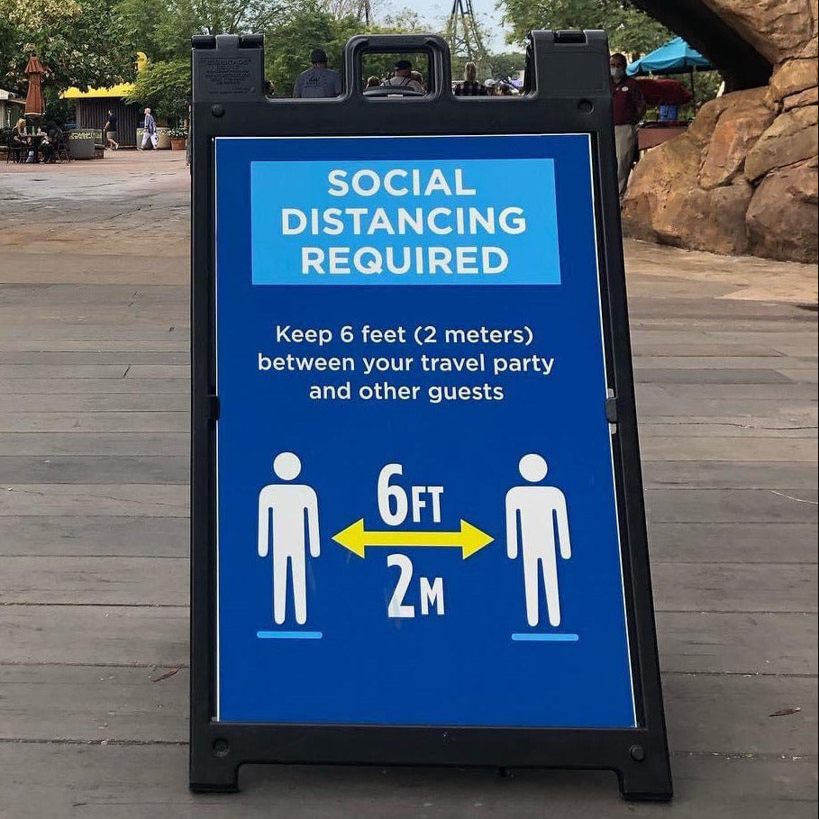 Sidewalk A-Frame Sign Holder