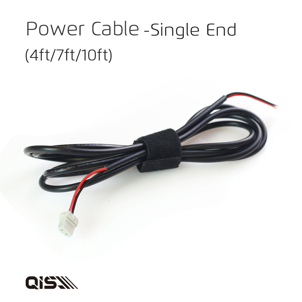 G2G Lighting® QIS Single-End Male Connector Jacketed Cable — 7ft 18AWG