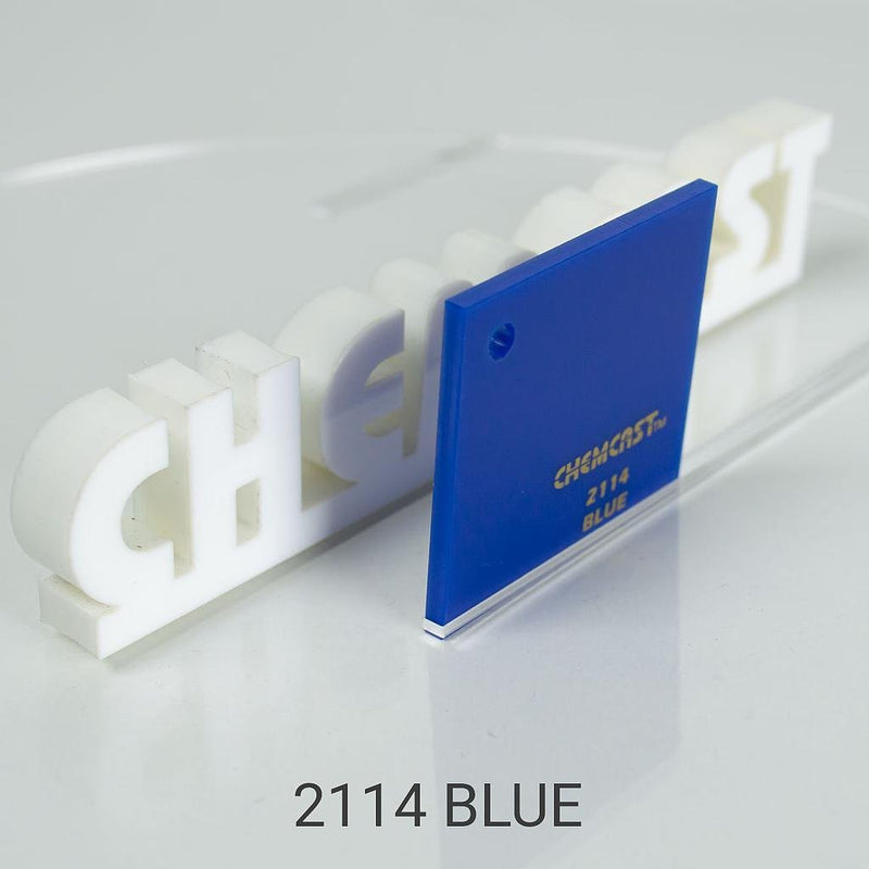 Cell Cast Acrylic-Chemcast — 2114-Blue / 48" x 96" / .118"
