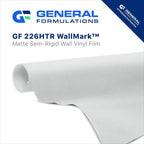 General Formulations GF 226 WallMark HTR Matte White Semi-Rigid Wall Vinyl