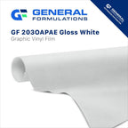 General Formulations GF 203OPAE Solvent Adhesive Gloss White Opaque Vinyl