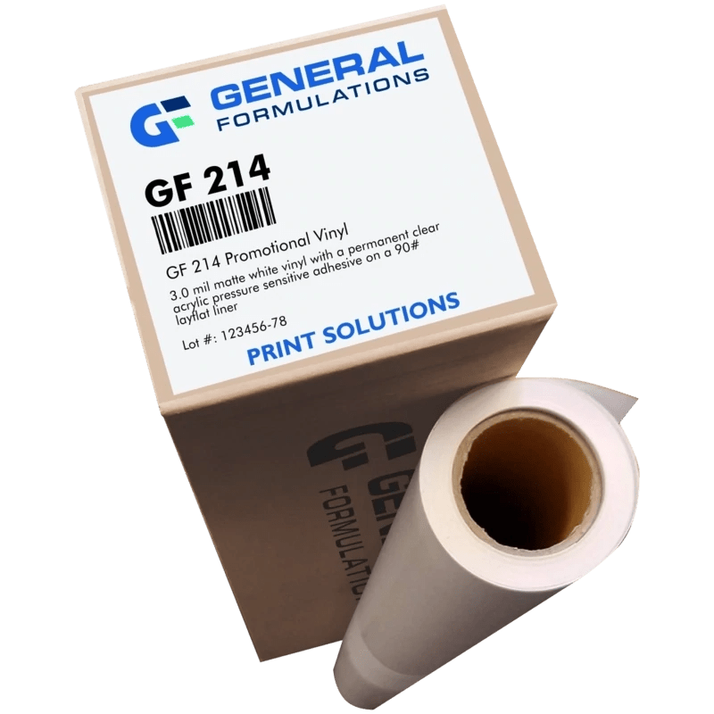 General Formulations GF 214 Matte White Promotional Vinyl