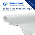 General Formulations GF 222 Matte White Semi-Rigid Vinyl