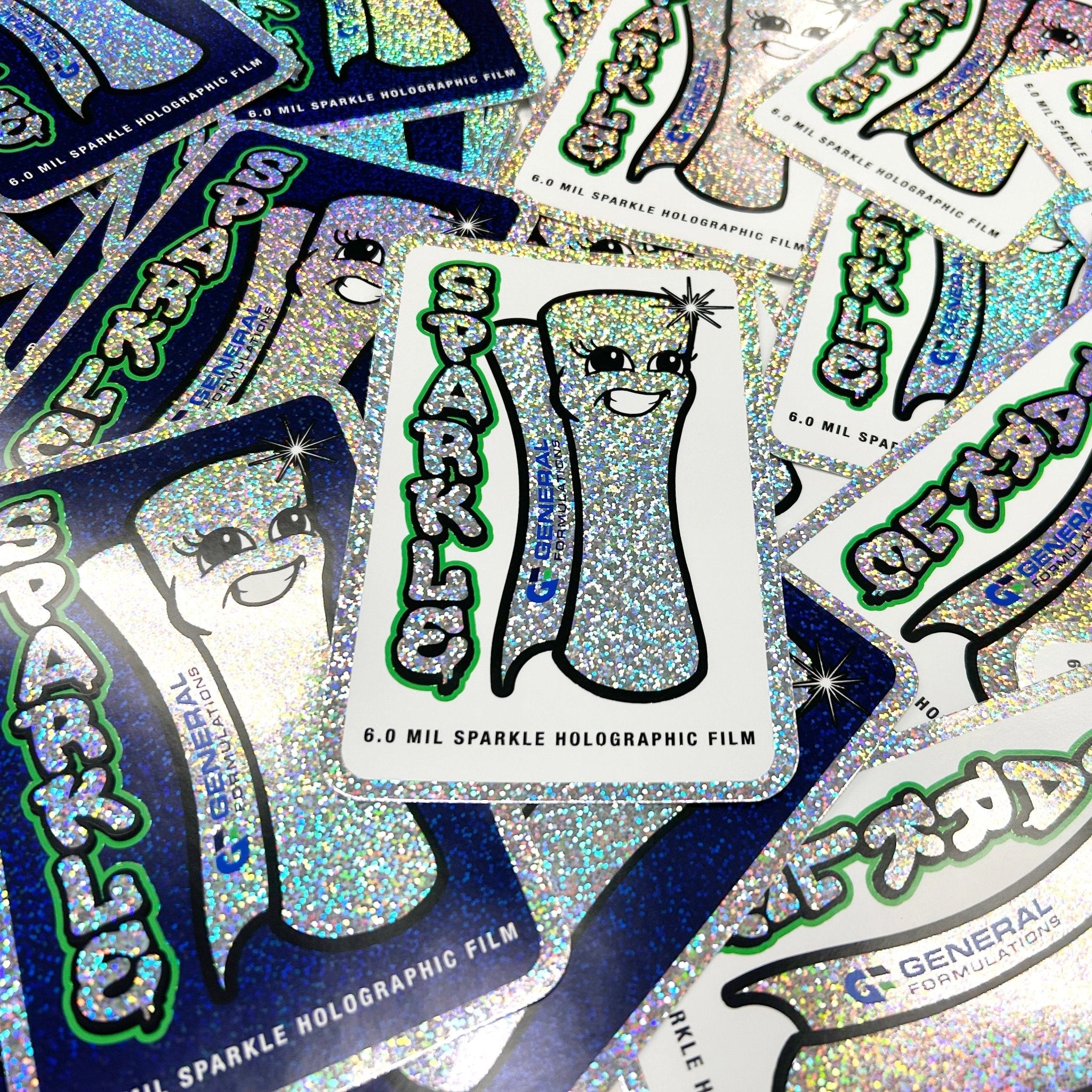 General Formulations® GFC767 6 - mil Sparkle Holographic Film - SFPlastics&sSignSupply