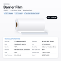 Nekoosa Barrier Film SPMBF 2.3-mil for Two-Way Window Decals — 54" x 50yd