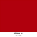 ORACAL 651 031 — Red