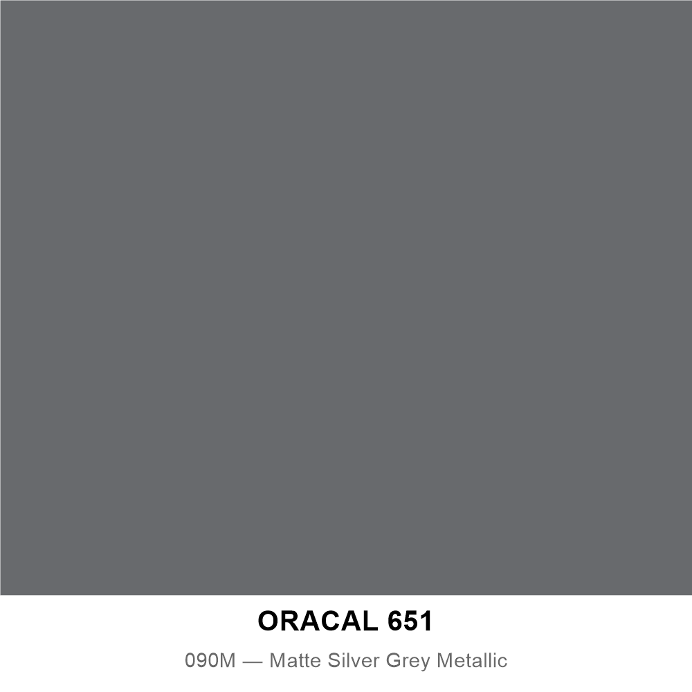 ORACAL 651 090M — Matte Silver Grey Metallic