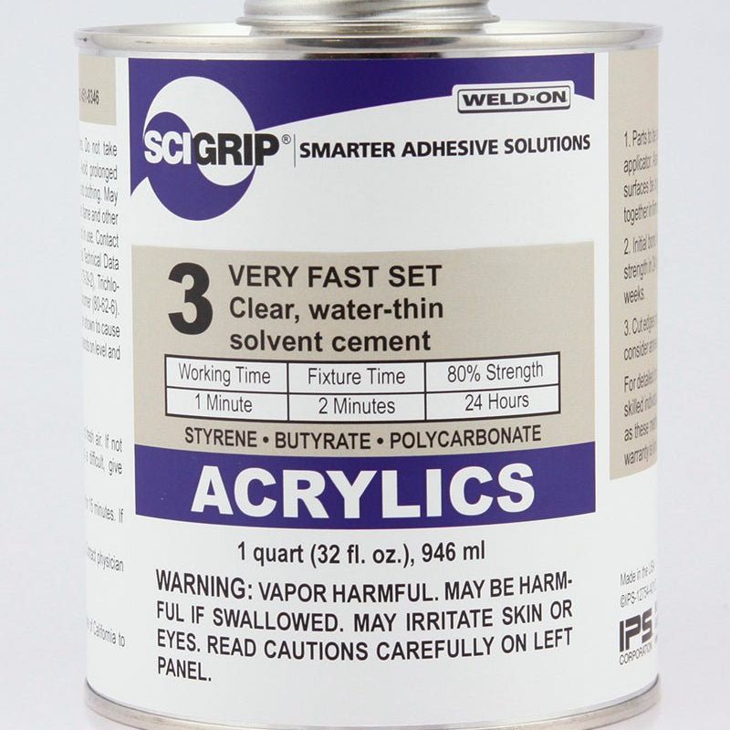 Scigrip Weld - On 3 Adhesive - SFPlastics&sSignSupply