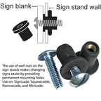 Well Nuts with Screws for A-Frames (100-Pack)